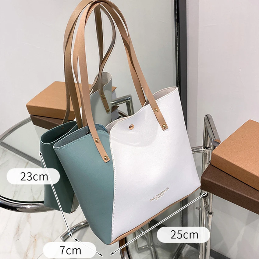 Custom Luxury Large lady leather shopping bag gift fashion single shoulder bag cheap women tote bag