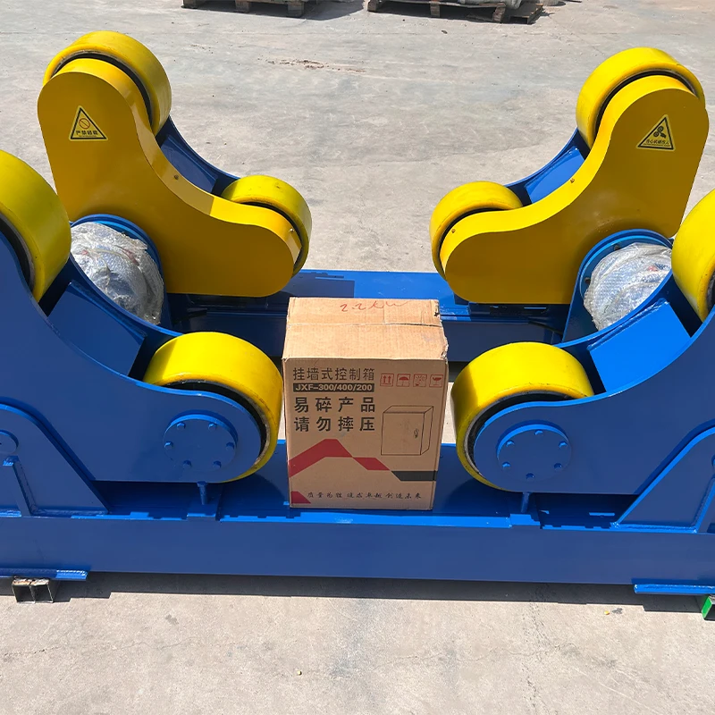 Inclined Welding Rotator Industrial Cylinder Pipe Tube Tank Roller Fit Up Extend Linkage Control Oscillator Electric Torch Head