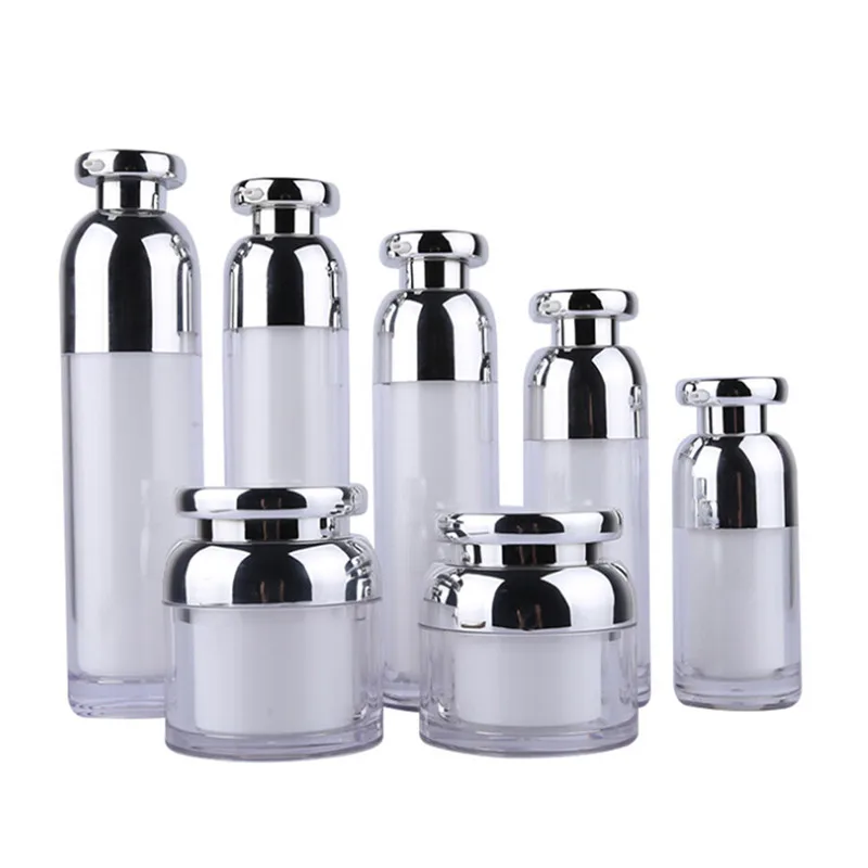 Уникальный новый дизайн под заказ, наборы для косметики темно-синего цвета, акриловая бутылка и баночка для косметического крема для ухода за кожей