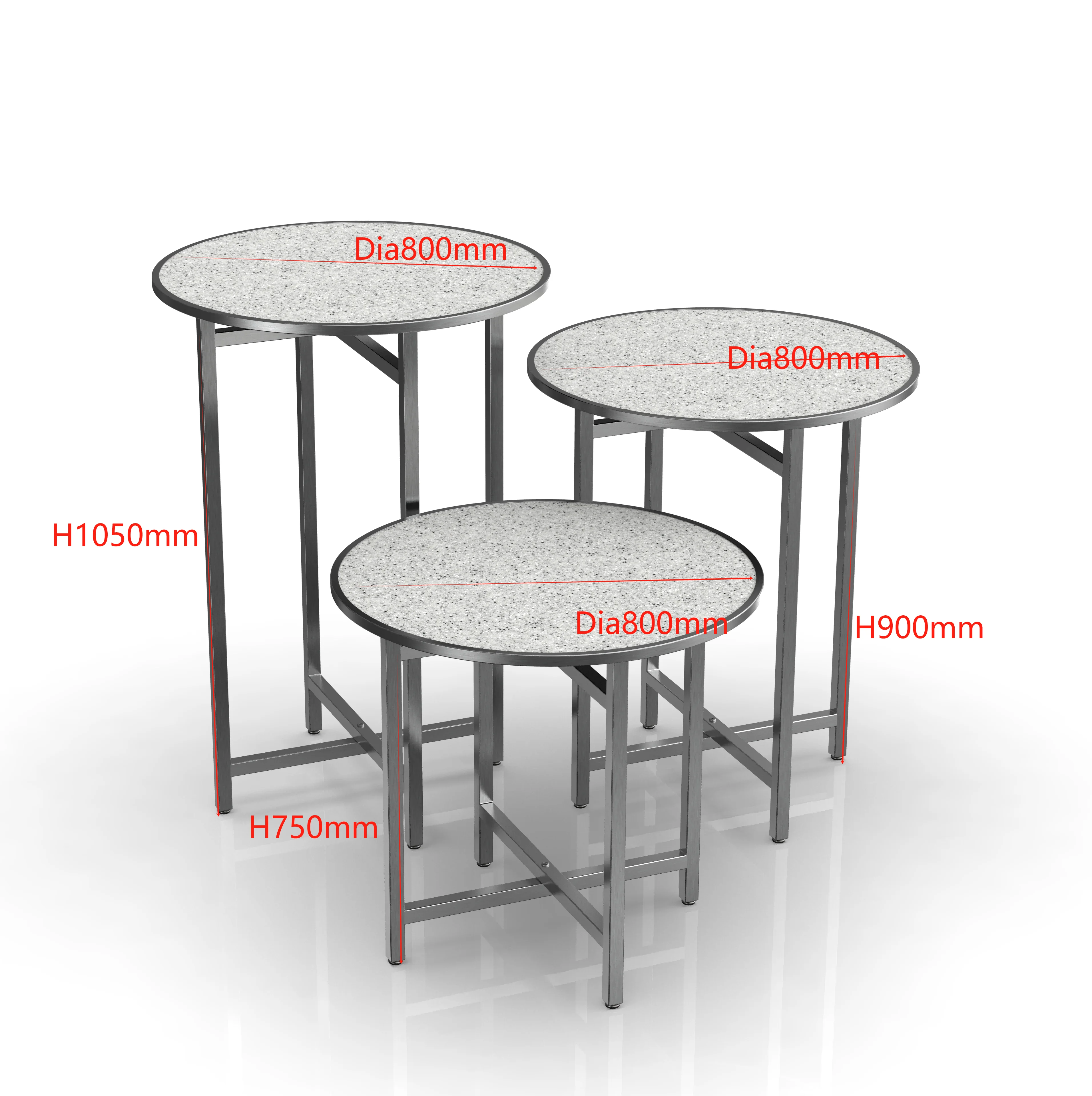 Best Seller Glass Nesting Side End Tables Set Small Stacking Drink Food Table