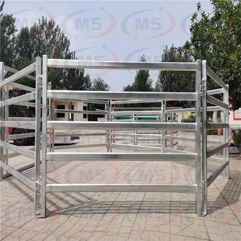 Heavy duty custom size galvanized metal bulk livestock farm cattle corral fence panels