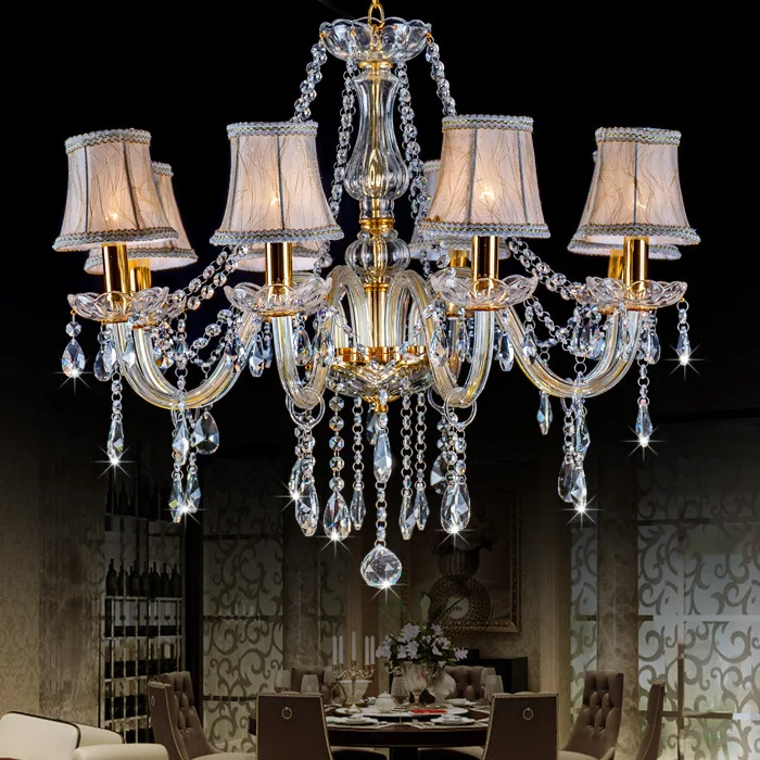 Classic indoor modern hotel lobby amber Luxury amber K9 crystal chandelier pendant lighting made in China zhongshan factory