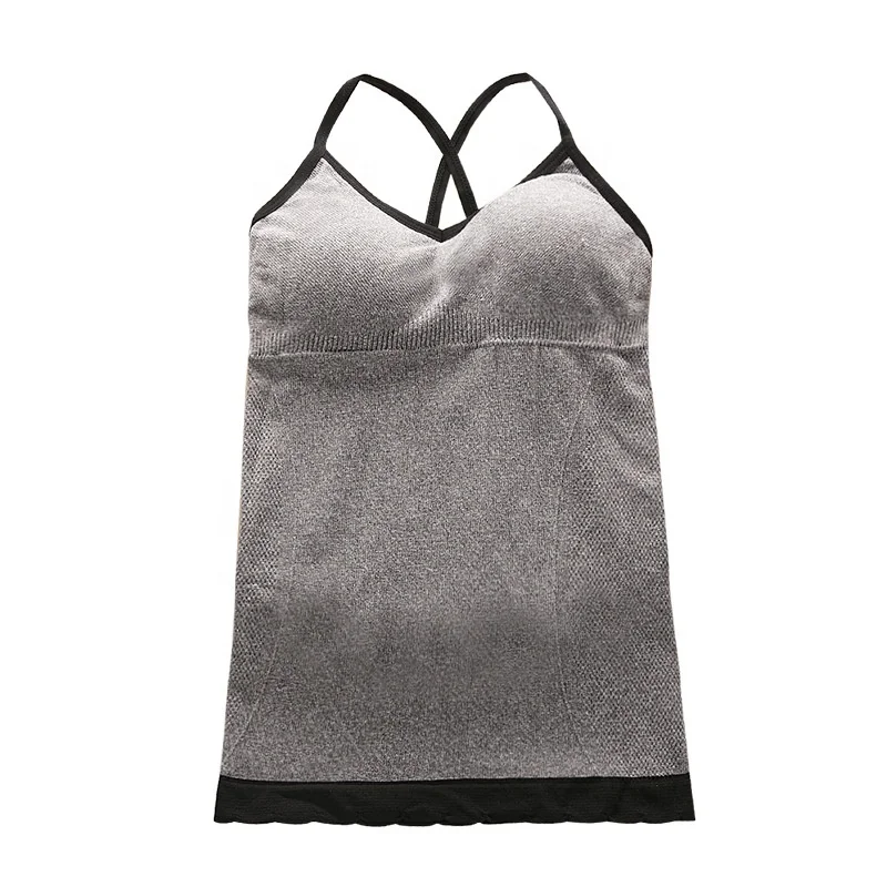 
Women criss-cross sexy cami shaper comfortable tank top bodyshaper camisole with bra 