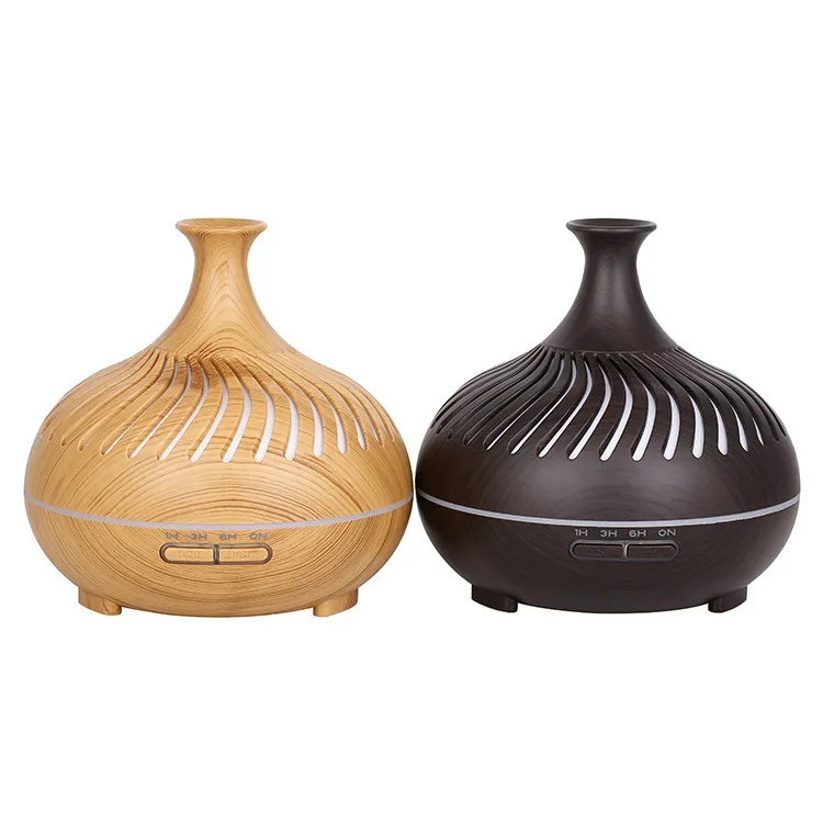 Электрический аромадиффузор новой формы ультразвуковой увлажнитель воздуха под дерево эфирного масла