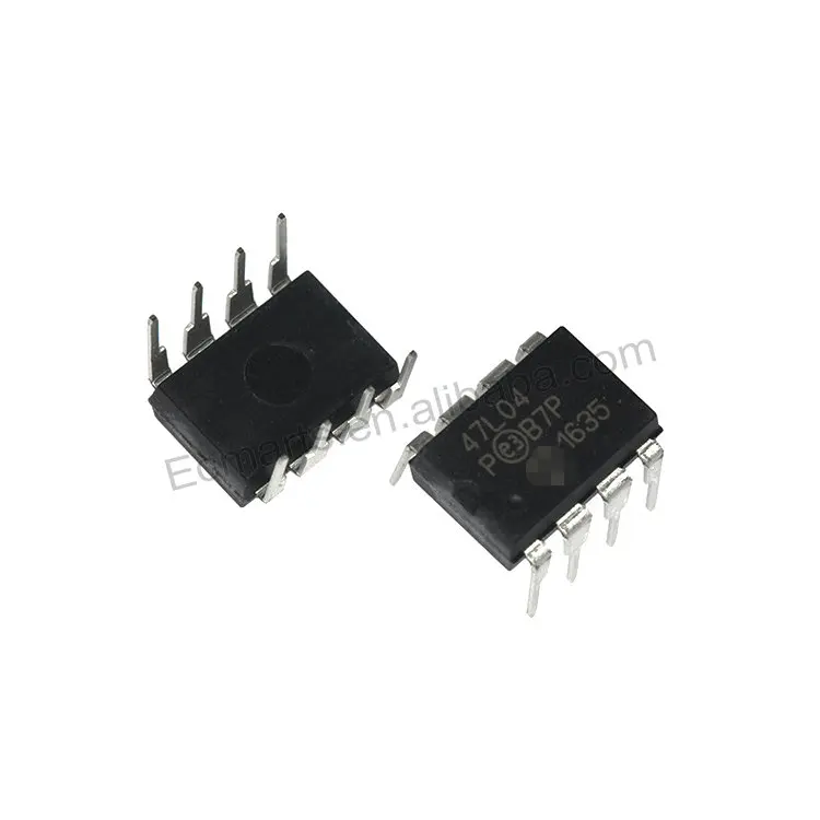 EC-Mart New and Original EERAM 4K I2C 1MHZ 47L04 8DIP IC 47L04-I/P