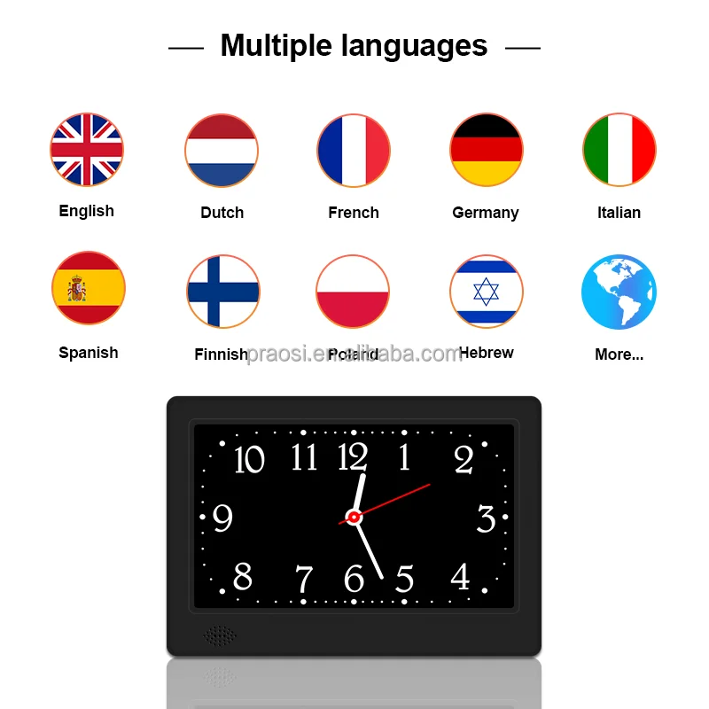 7 inch digital clock large screen dementia clock Islamic digital quran azan clock new products