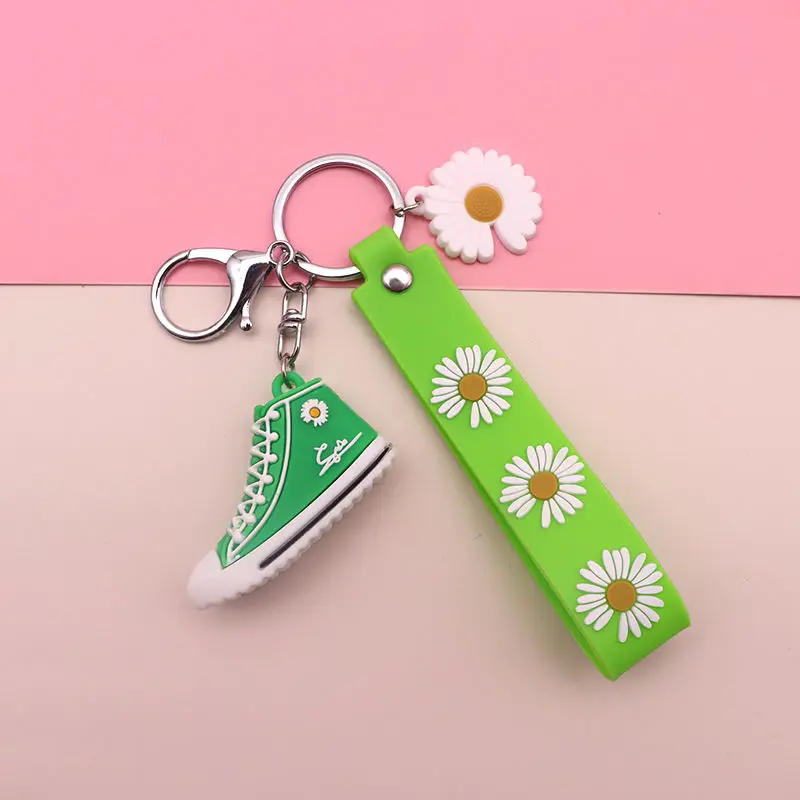 Custom engraved logo sports soft PVC rubber basketball shoes custom mini 3d sports shoes keychain
