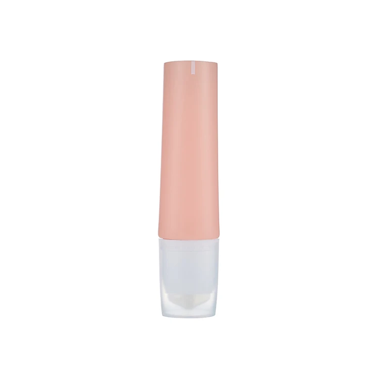 silica gel applicator brush PE tube for facial treatment/face mask with clear cap