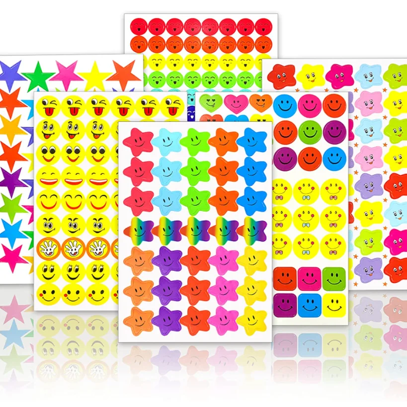 custom small mini round funny colour changing potty training sticker for children ,toilet