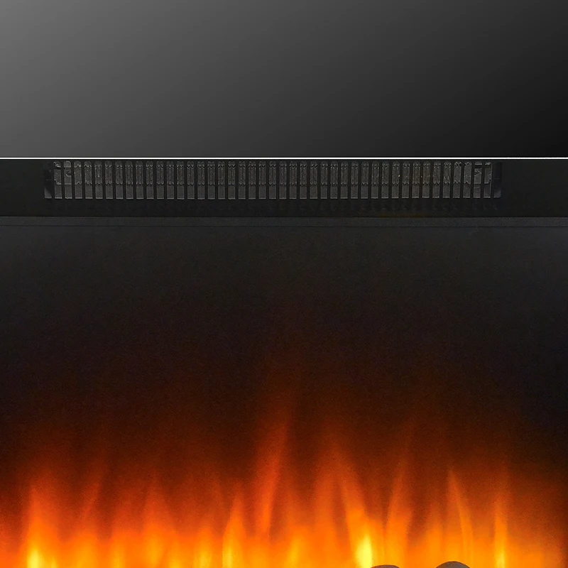 Remote Control Board TV Stand Adjustable Flame Brightness Electric Fireplace