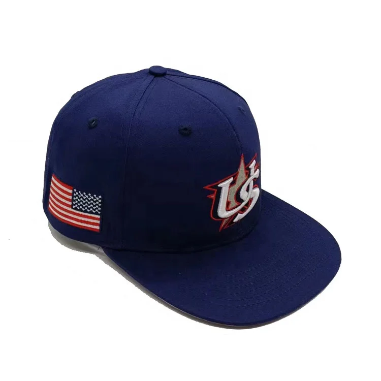 US Embroidered Football Team Snapback Hat Unisex Waterproof Nylon Polyester Performance American Flag Beisbol Gorra for Outdoor