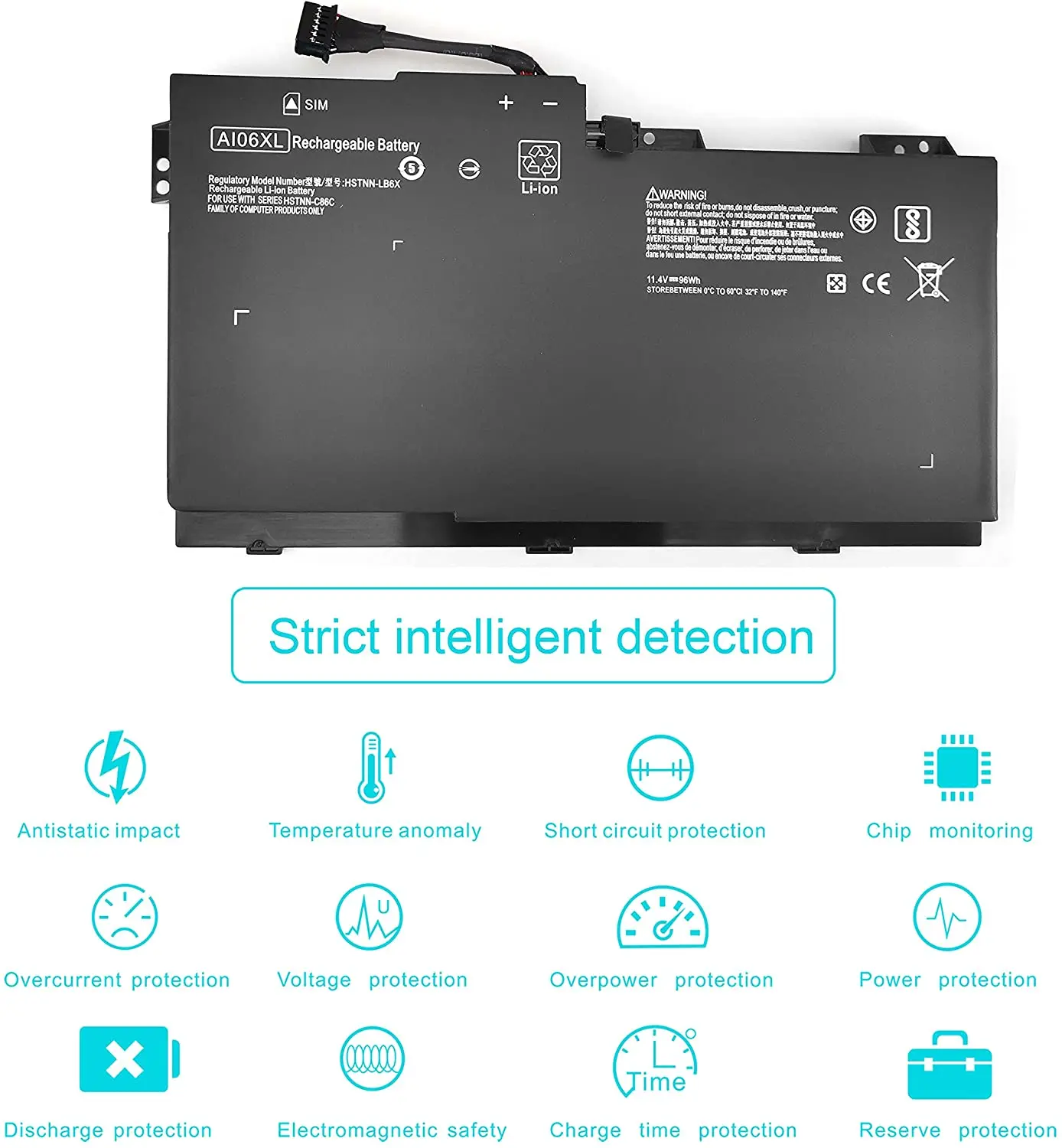 Rechargeable AI06XL original laptop battery for HP ZBook 17 G3 series HSTNN-C86C HSTNN-LB6X Laptop battery