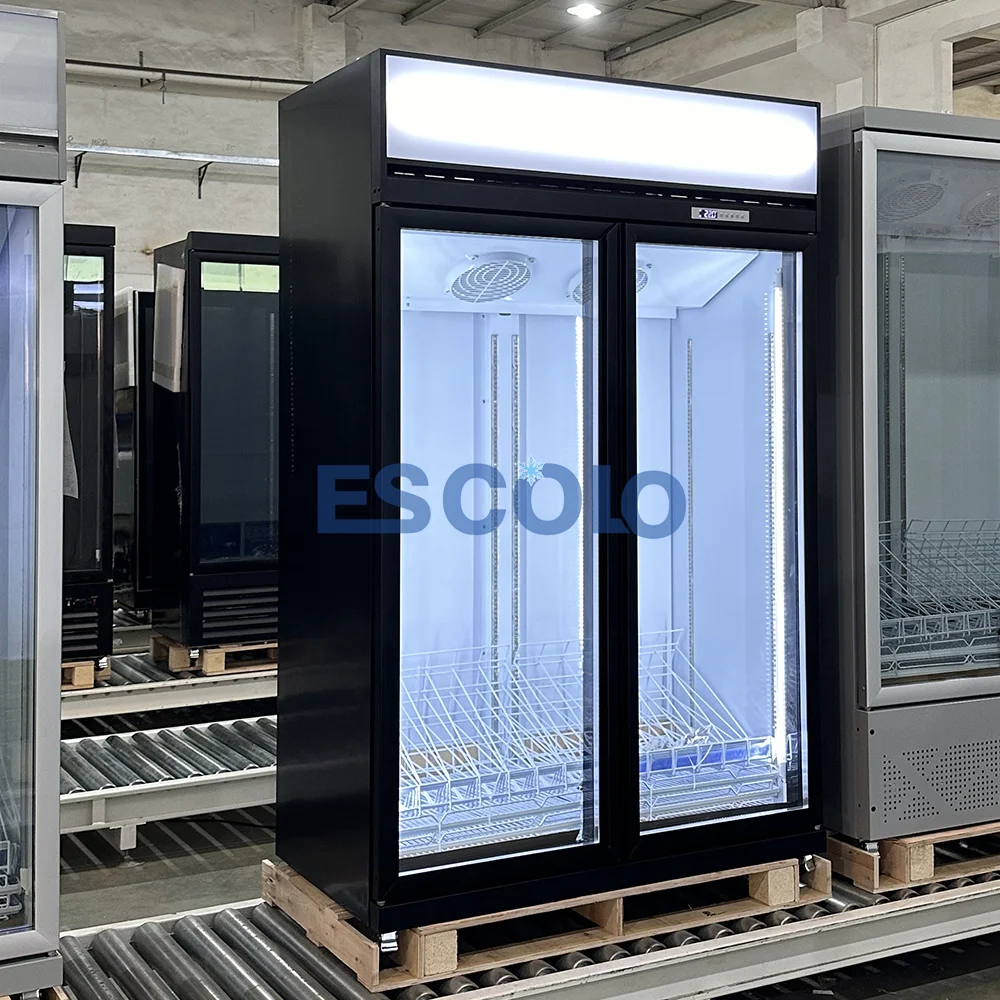 High Quality Convenience Store Refrigeration Equipment Glass Door Display Refrigerator Showcase Cold Drinks Cooler
