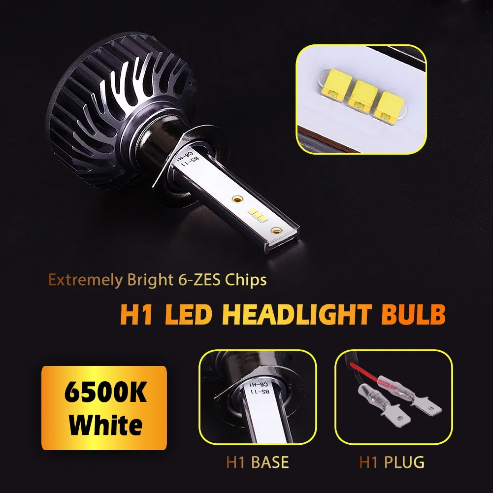Infitary Car Lighting System Car LED Headlight H1 H3 H7 9005 9006 H4 H11 Auto Headlamp 6500K Car Light Bulb for Vehicle