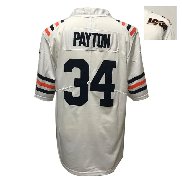 Popular Bear #34 Walter Payton Stitched Chicago Team American Football Jersey Cheap Walter Payton Jerseys On Sale