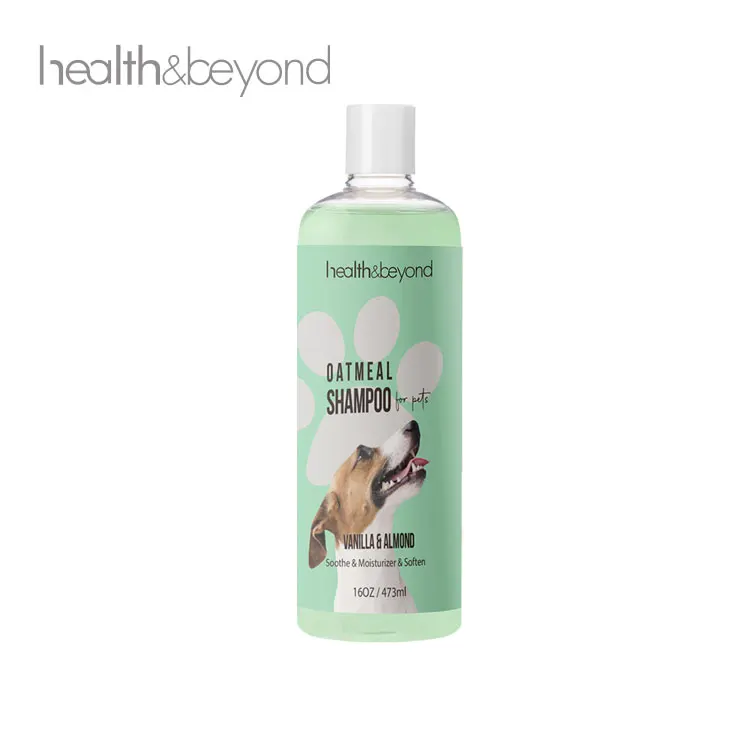 Private label organic Pet Natural Oatmeal Shampoo for dogs and Cats Soap Free With Oils And