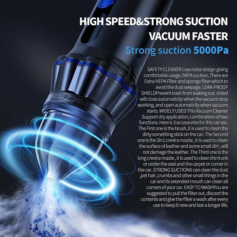 Factory direct Wholesale Vacuum Cleaner Car Smart Powerful Car Vacuum Cleaners