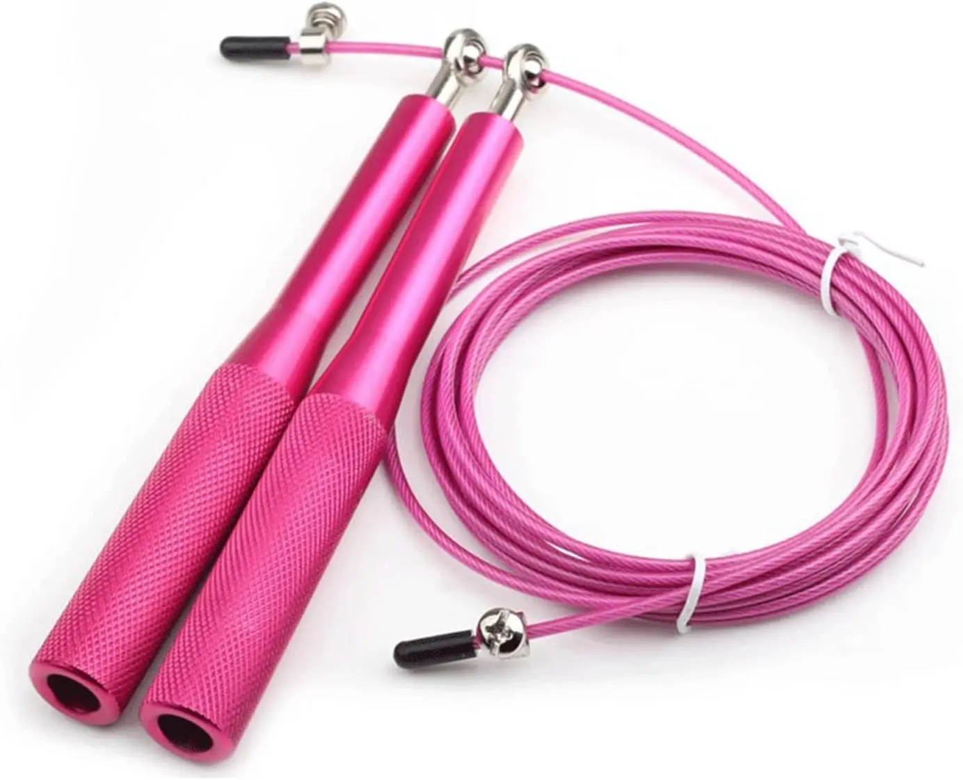 Blue 9.2 Feet Ball Bearing Home Indoor Kids Adults Colorful Adjustable Metal Skipping Rope Long Handle Speed Jump Ro