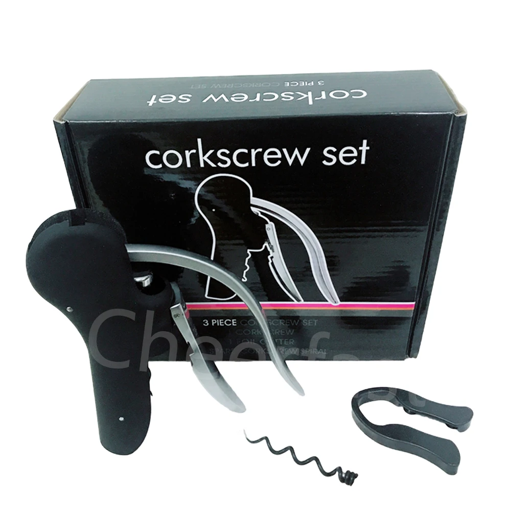Promotional Goose Stainless Steel Red Wine Bottle Cork Screw Opener Corkscrew And Corkscrew Needle And Corkscrew Bunny