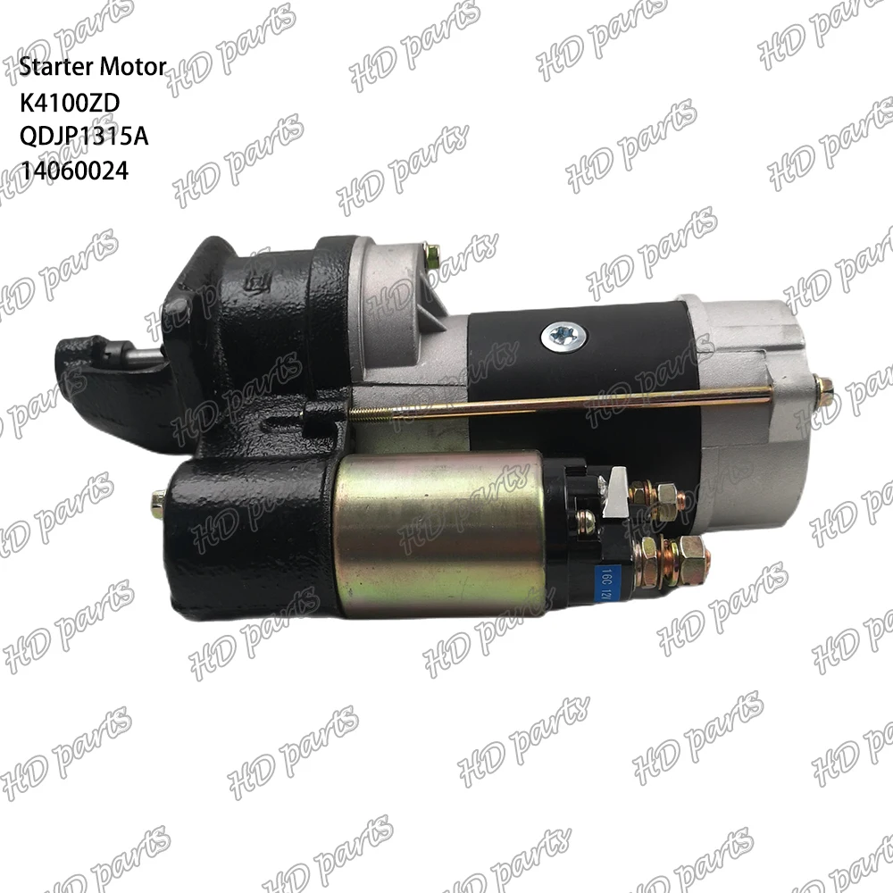 K4100ZD Starter Motor 11T 12V 3.7KW QDJP1315A 14060024 Suitable For Weichai Engine Parts