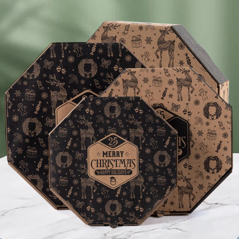 Wholesale High Quality Custom Logo Portable Thick Recycled Corrugated Delivery Baking Pizza Box
