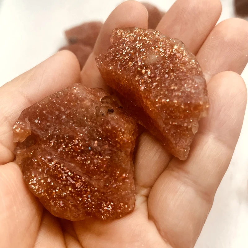 Wholesale Natural Quartz Raw Crystal Gemstones Healing Stones Jewelry Golden Sunstone Rough for Home Decoration