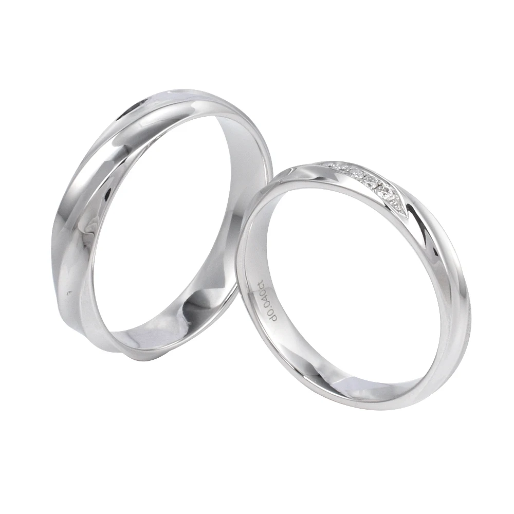 High Quality Openhanded Gift Anniversary Party Customized 18k  Gold Wedding Ring