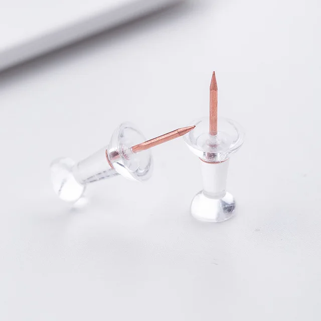 Factory price office binding supplies rose gold paper clip thumbtack push pin binder clips combination school stationery set