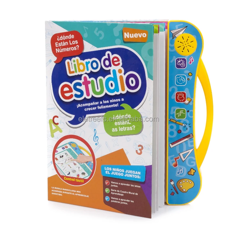 Juguete Educativo Libro De Estudio Para Bebes книга для детей со звуками на испанском языке