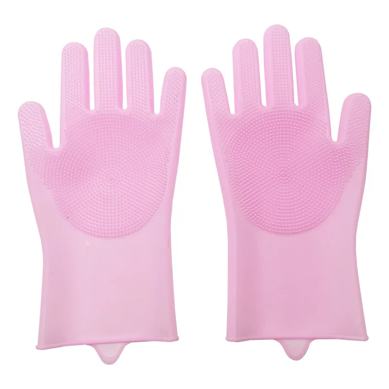 Five finger design gentle deshedding long short fur pet glove brush