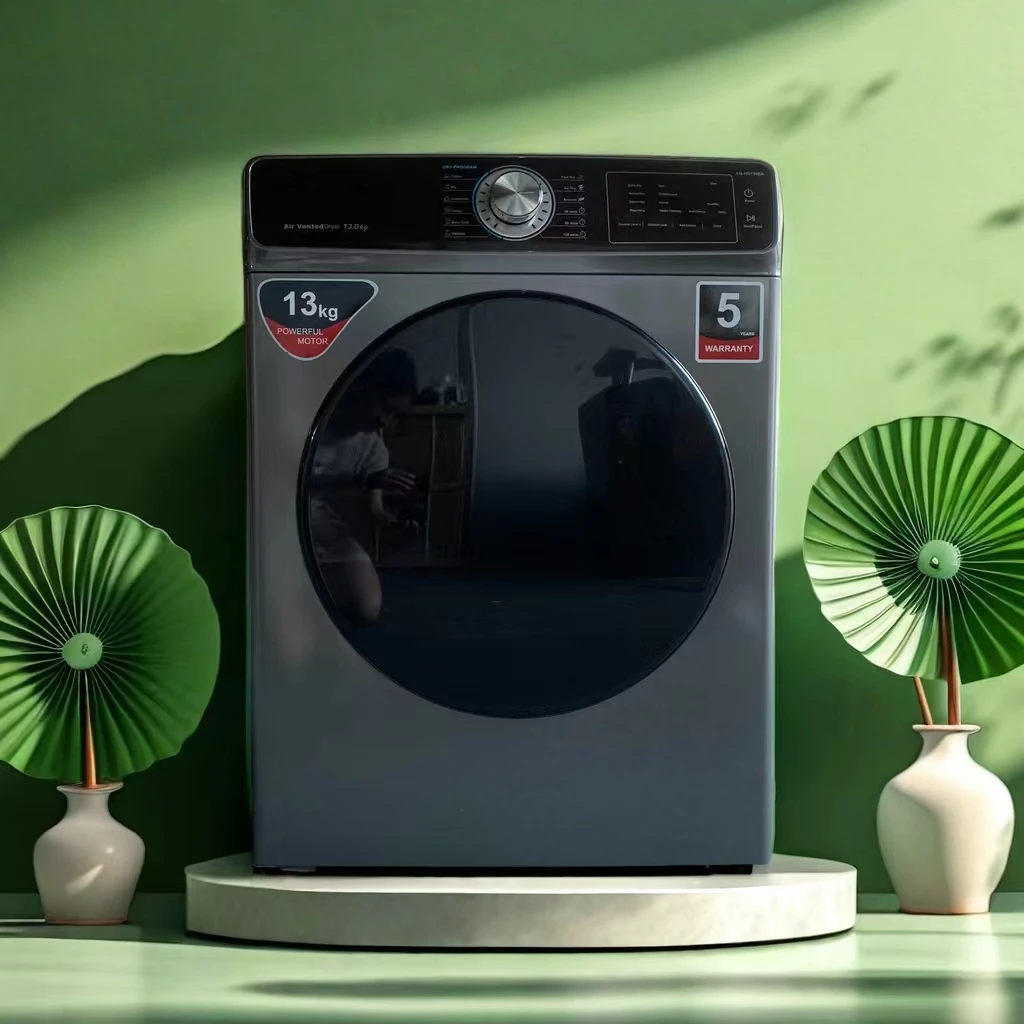 Highly efficient and energy-saving 13kg home drum dryer quick drying clothes care silent design easy to operate