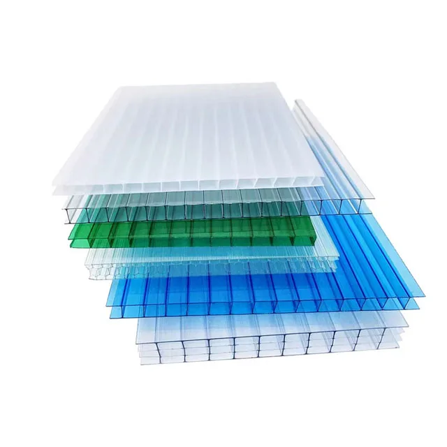 PC Hollow Polycarbonate Sheets for Gardens Greenhouse Polycarbonate Hollow Sheet HOLLOW Polycarbonate Plastic Roofing Sheet