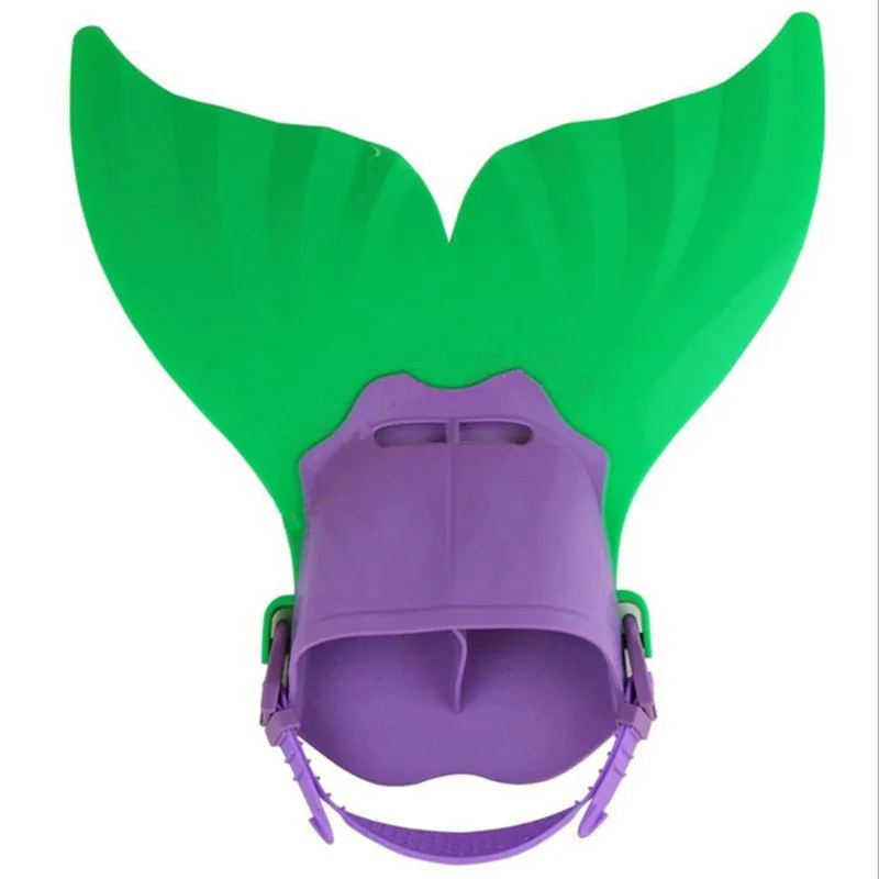 Free Diving Snorke Mermaid Monofin Swim Fin Comfortable Silicone Flippers Monofin Mermaid Tails for Swimming for Kids Girls Boys