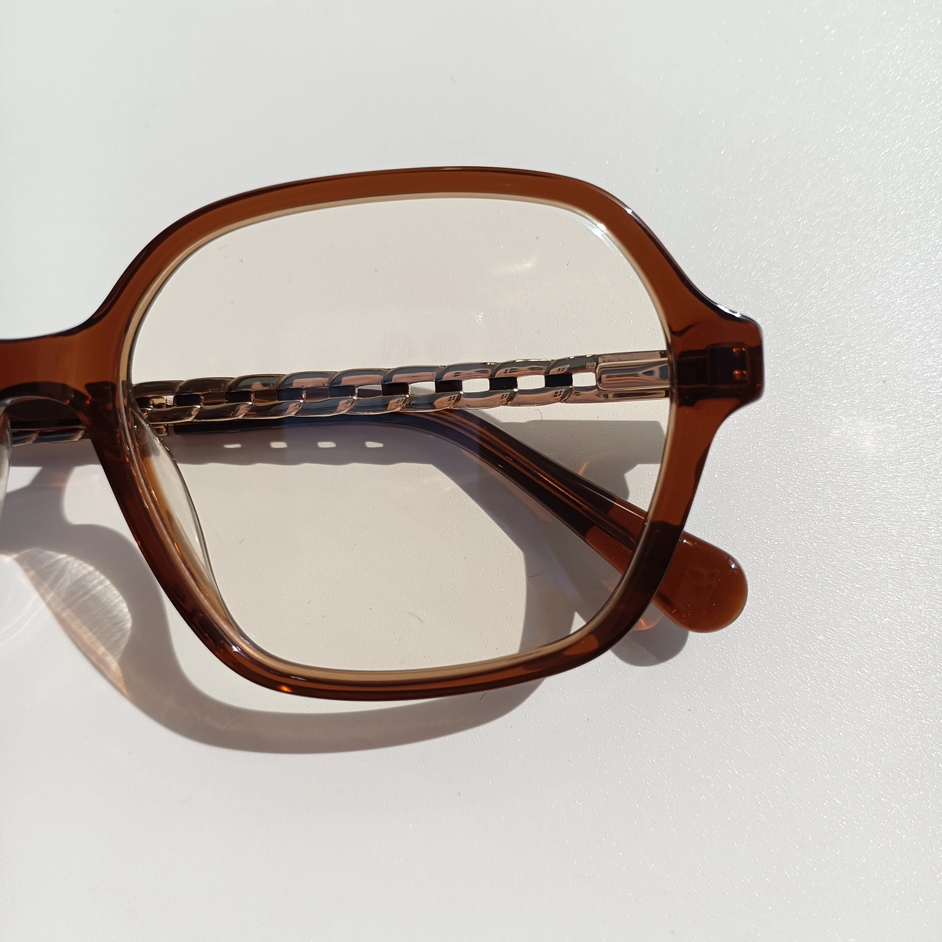 retro gafas acetate frame new model optical frame custom logo printed fashion blue shield eyeglasses