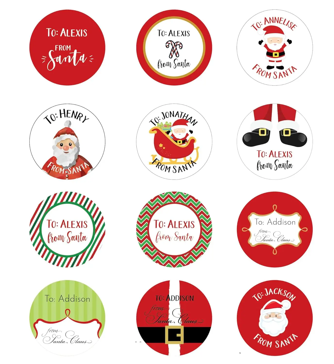 Christmas Stickers Pack for Kids Cute Vinyl Waterproof Christmas Stickers for Laptop Water Bottles Phone Envelopes Crafts
