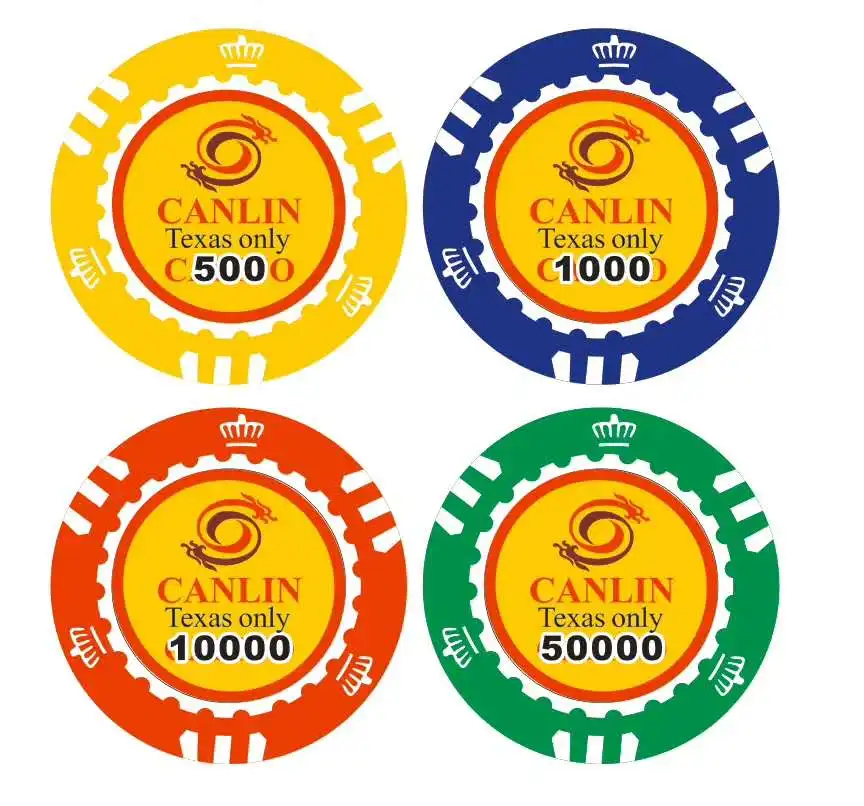 High Quality Royale Casino Custom Poker Chips Labels Printing  customized poker chip