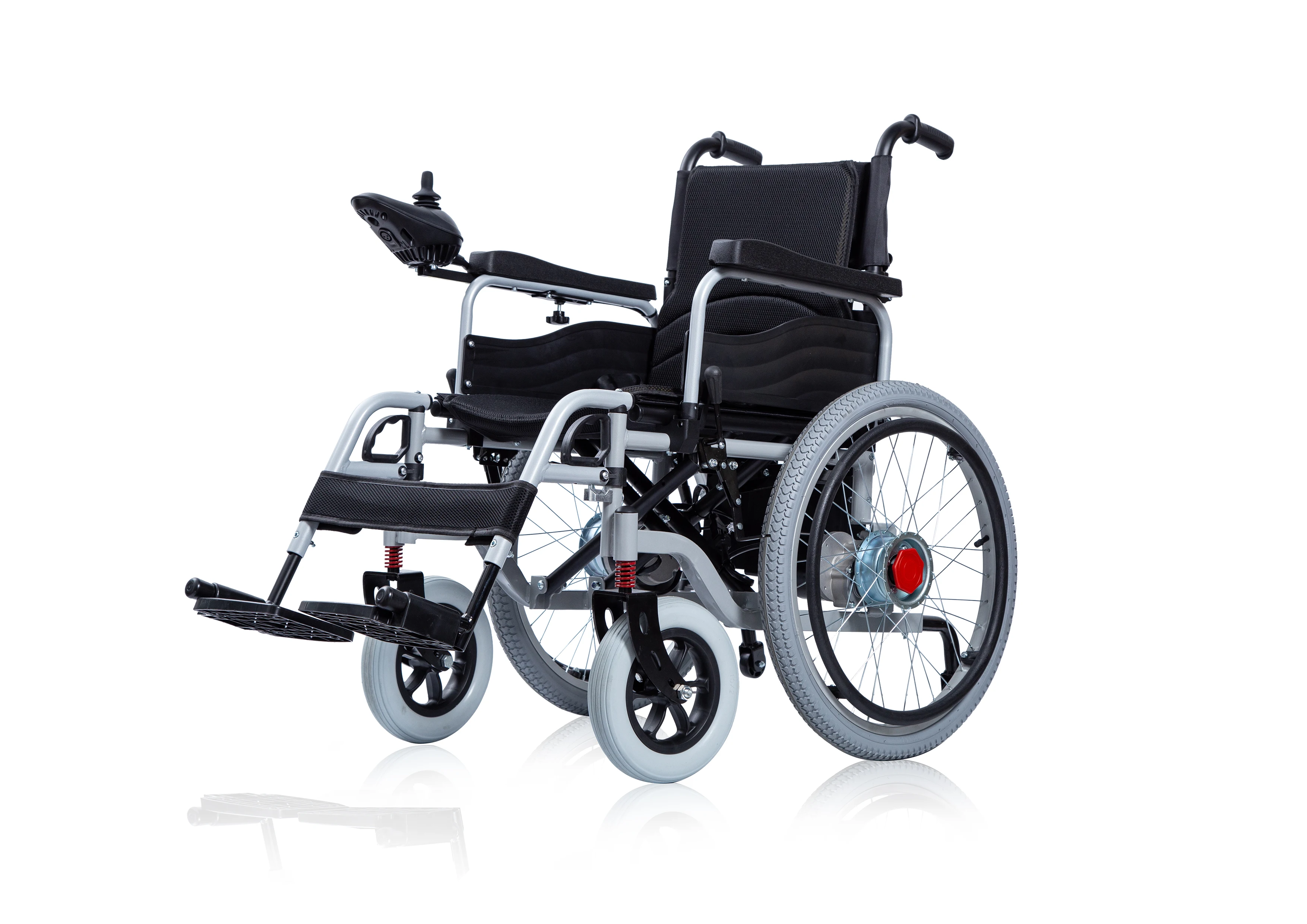 Hot Selling New Model Disabled Electric Wheelchair  Steel Automatic Folding Electric Wheelchair