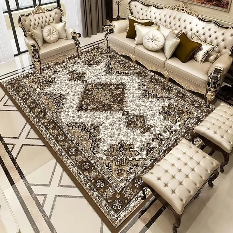 Moroccan Trellis Bedroom Living Room Decorative Area Rug 3d Printed Carpet