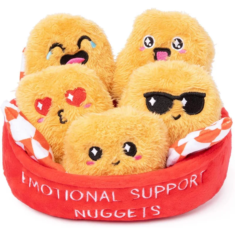 Plush Nuggets Stuffed Animal Medium Soft Baby Kids Custom Plush Toy Emotional Support Nuggets For Kids