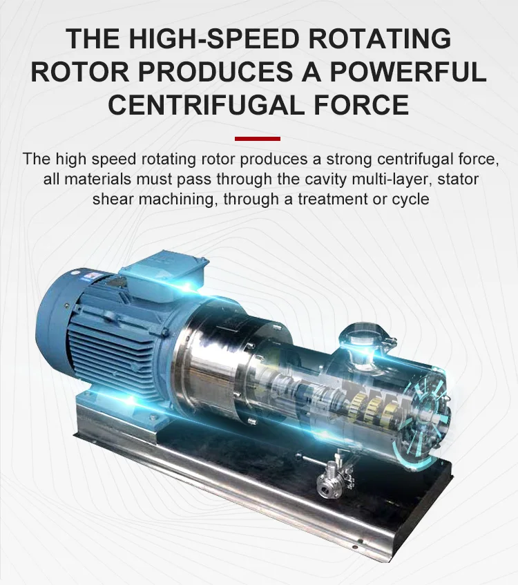 Prettech Emulsify Mixing emulsion pump High Shear Homogenizer Emulsifier pump