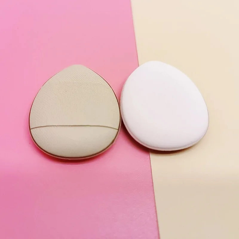 Manufacture OEM Wholesale Mini Powder Puff Sponge Cute Nude Air Cushion Soft Concealer White Finger Powder Puff