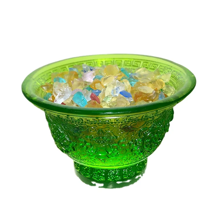 Высококачественный полированный разбитый Восстанавливающий красочный Liuli натуральный хрустальный