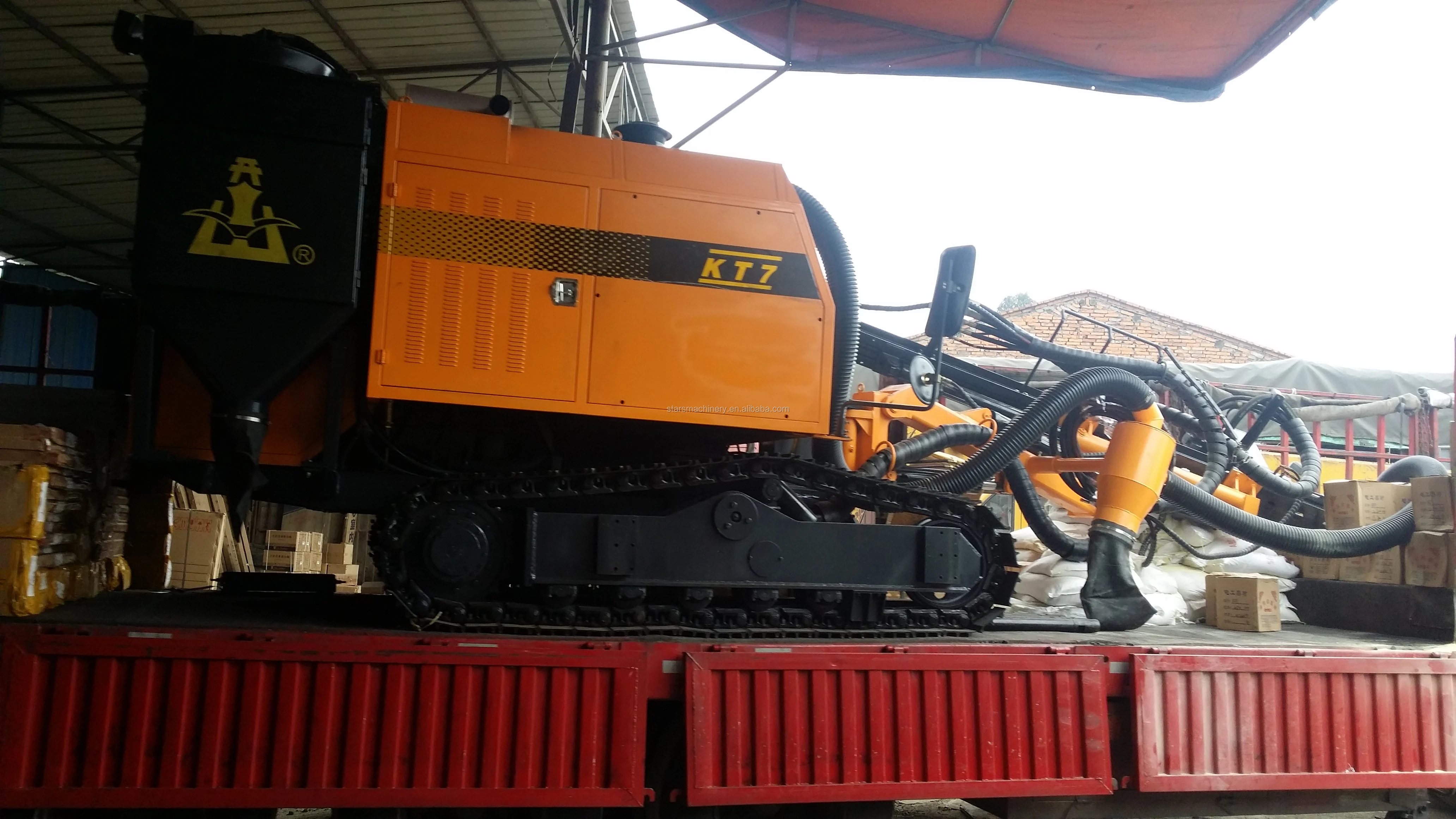 Fast 1400 N 25m 80-105 mm Depth Coal Hydraulic Mining Trailer Track Mounted Drilling Rig Machine
