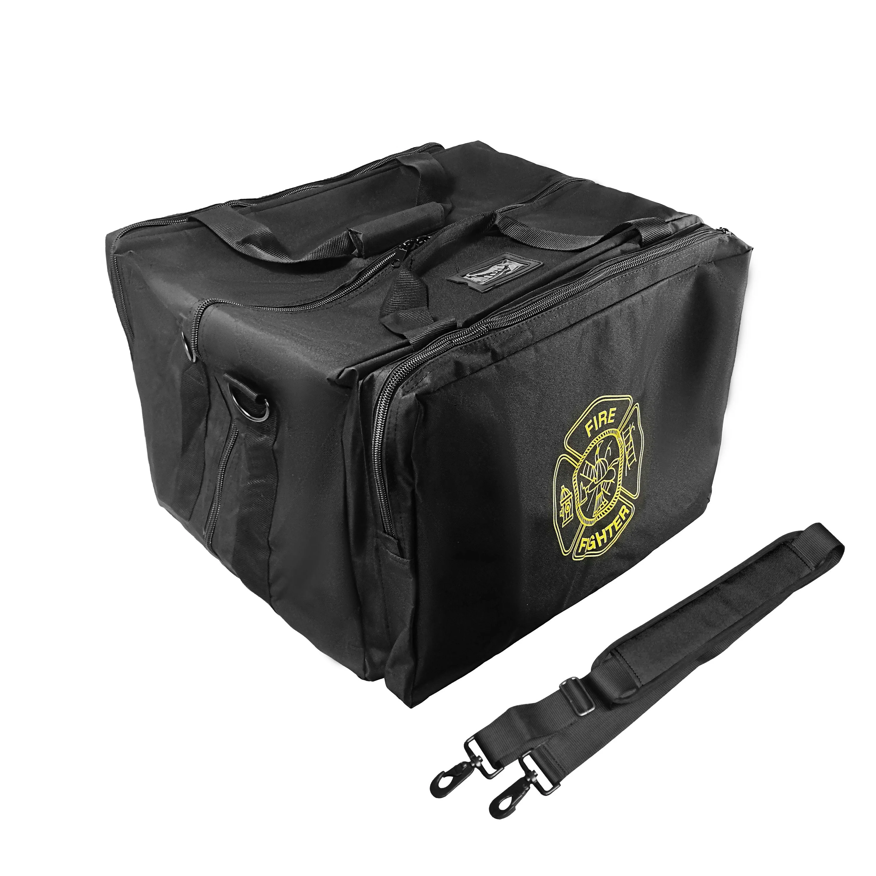 High Quality Deluxe Step-in Firefighter Gear Bag with Maltese Cross