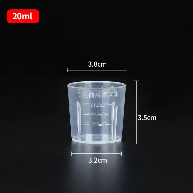 OEM Kitchen Measuring Cup Jug Beaker Various Styles and Capacities PP Plastic Cups with Handle Single Wall