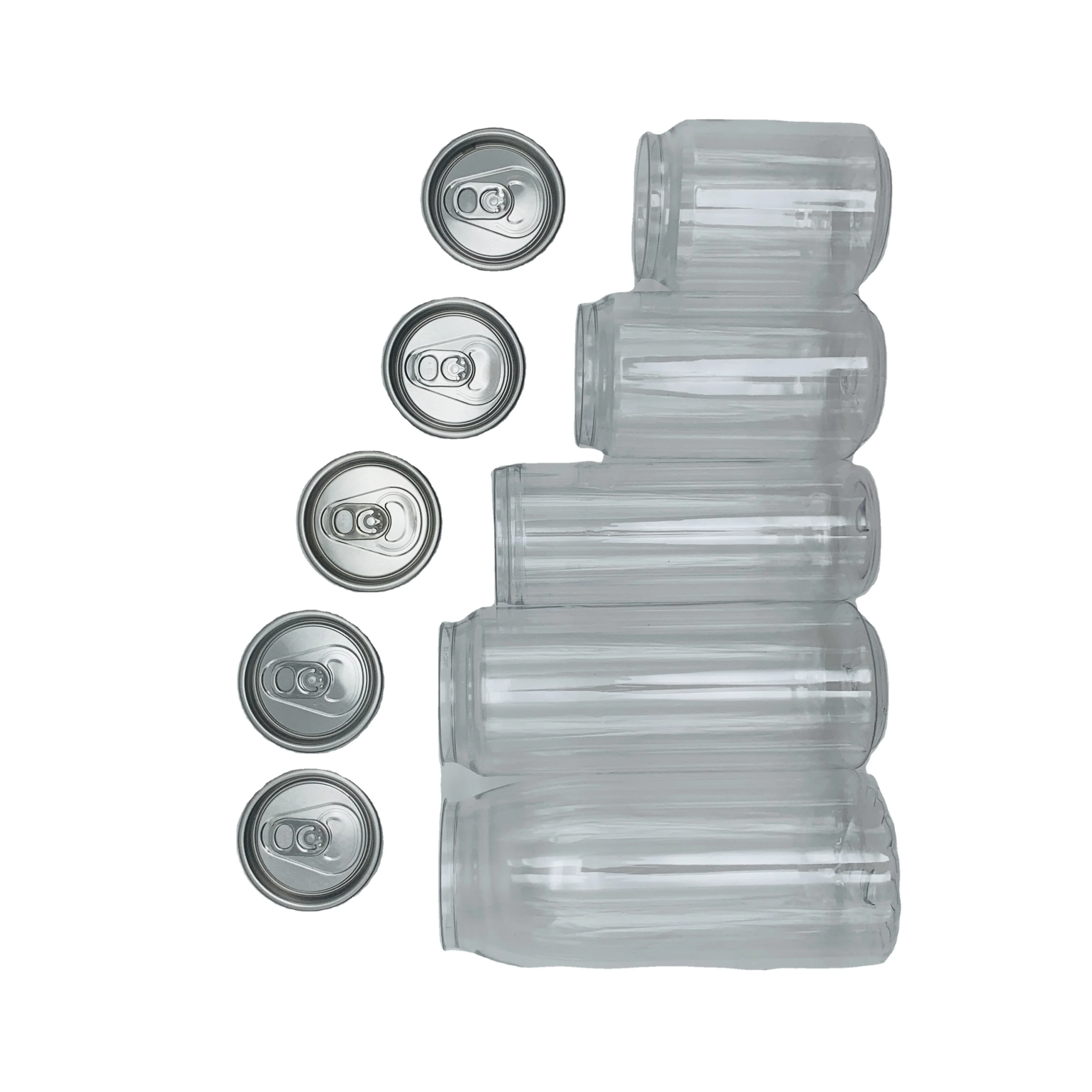 500ml 650ml Plastic Pet Ring Pull Can Plastic Beverage Bottle Package Plastic Pop Can Drink Bottle With Easy Open End