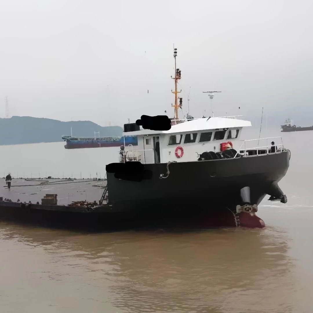 Sale of used Deck barge 602 tons Weichai twin engine built in 2015