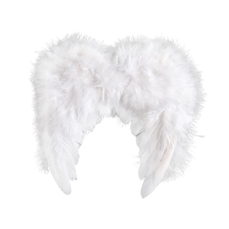 Factory Wholesale Toddler Photo Props One Month Old 100 Days Baby Birthday Photo Kids Feather Wings Costume Angel Wings