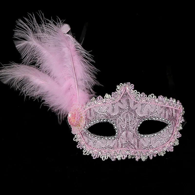 Decorations Costume Cosplay Women Lady Girls Masquerade Half face Mask Feather Mask Party Mask