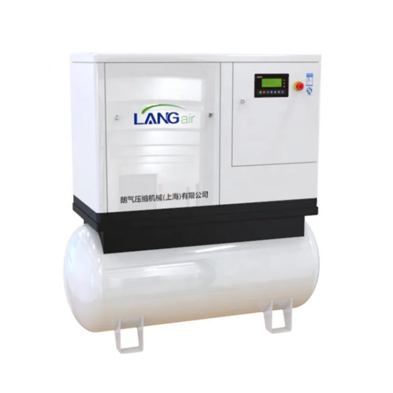 Langair China 10 Hp 7.5kw Integrated High efficiency silent electric combined screw type air compressor